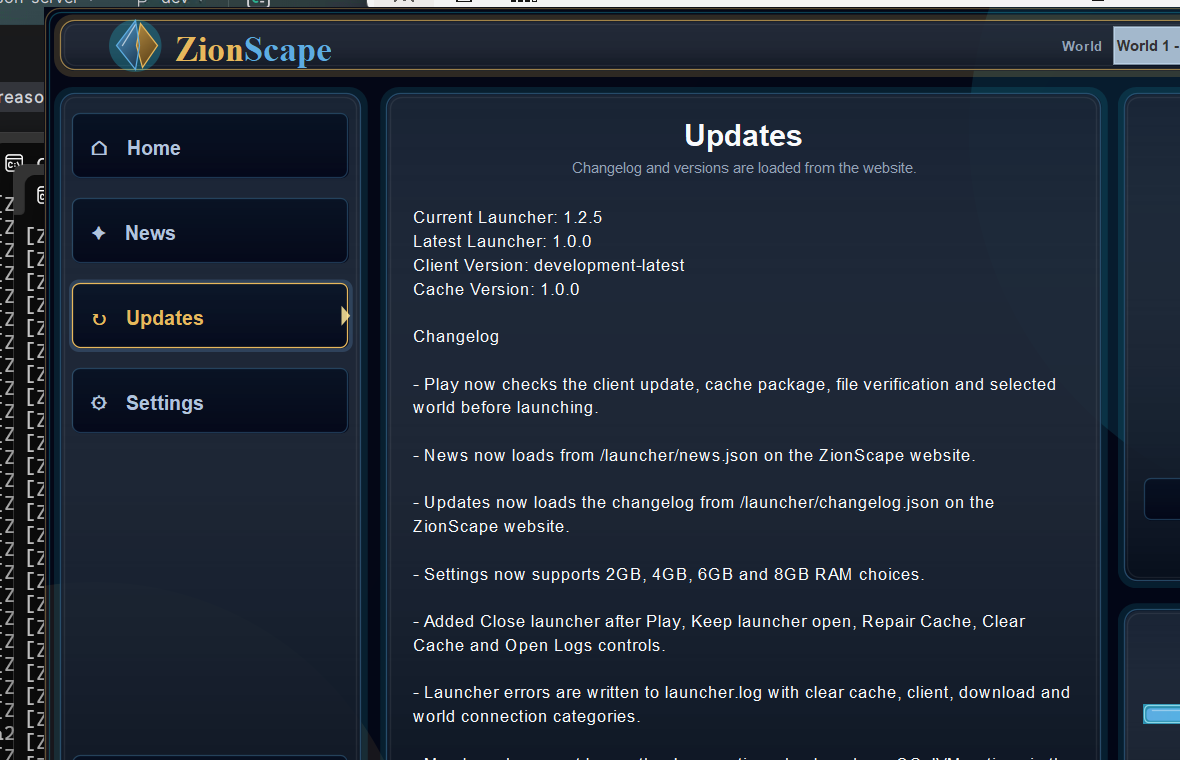 Universal Java Launcher preview